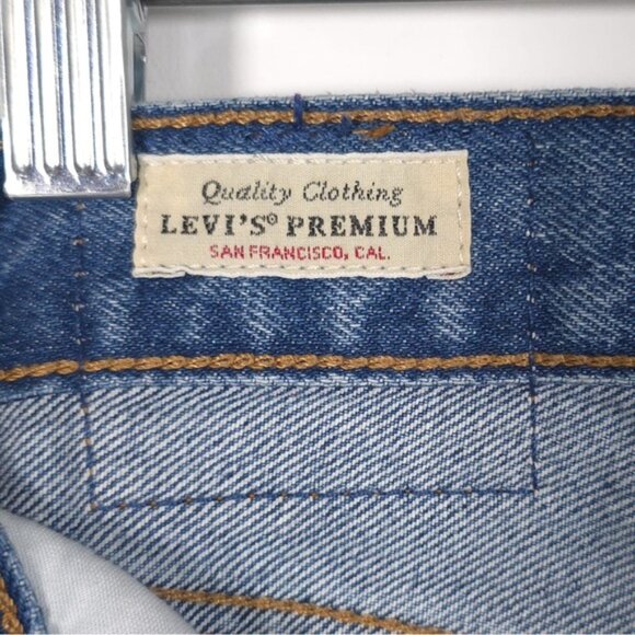 LEVI’S PREMIUM 501 Women’s Button Fly Distressed Jeans Straight Cotton 30x30 - Picture 5 of 16